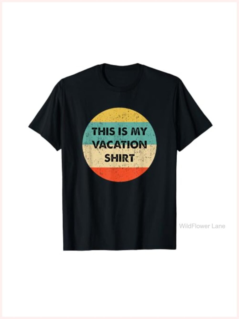 Funny Vacation T-Shirt Novelty Tee Summer Casual Short Sleeve Top